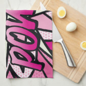 GIRL POWER Stripboek Pop Art Theedoek (Quarter Fold)