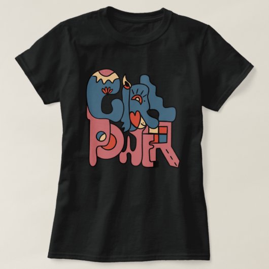 Girl Power T-shirt (Design voorkant)