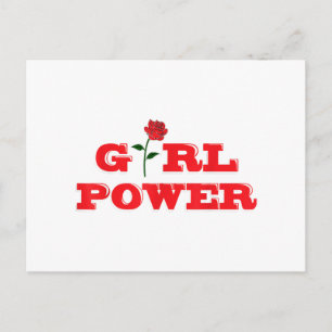 Girl Power T-Shirt - Geweldige Vrouwen Vrouw Femin Briefkaart