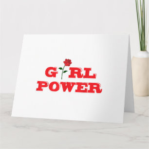 Girl Power T-Shirt - Geweldige Vrouwen Vrouw Femin Kaart