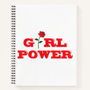 Girl Power T-Shirt - Geweldige Vrouwen Vrouw Femin Notitieboek
