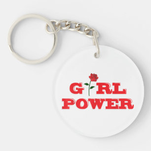Girl Power T-Shirt - Geweldige Vrouwen Vrouw Femin Sleutelhanger