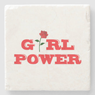 Girl Power T-Shirt - Geweldige Vrouwen Vrouw Femin Stenen Onderzetter