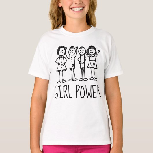 GIRL POWER T-shirts (Voorkant)