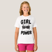 GIRL POWER T-shirts Kinder (Voorkant volledig)