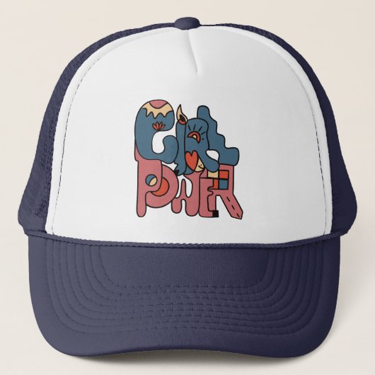Girl Power Trucker Pet (Voorkant)