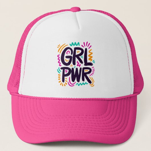 Girl Power Trucker Pet (Voorkant)