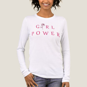 "Girl Power"Typografie Vrouwen Tri-Blend Shirt