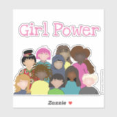 Girl Power Vinyl Sticker (Vel)