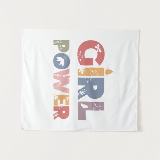 Girl Power Wandkleed (Voorkant (horizontaal))