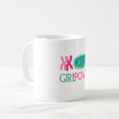 Girl Power (wetenschapsmopje) Koffiemok (Voorkant links)