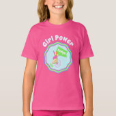 Girl Power Wheelstoel Persoonlijk T-shirt (Voorkant)
