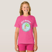 Girl Power Wheelstoel Persoonlijk T-shirt (Voorkant volledig)