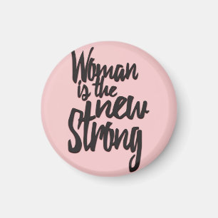 Girl Power Woman is de Nieuwe Sterk in Roze Zwart Magneet