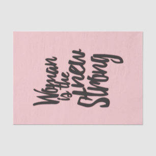 Girl Power Woman is de Nieuwe Sterk in Roze Zwart Tissuepapier