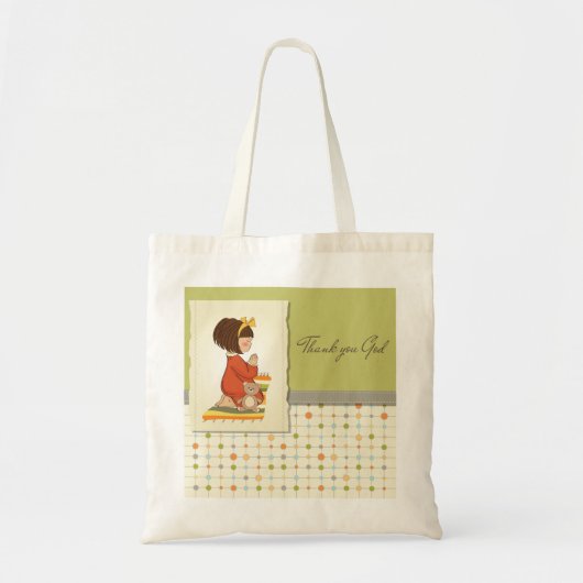 Girl Praying Canvas tas (Voorkant)