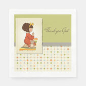 Girl Praying Paper Napkins Servet (Voorkant)