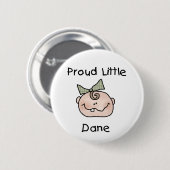 Girl Proud Danish Baby Ronde Button 5,7 Cm (Voorkant /achterkant)