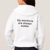 Girl Pullover Hoodie met leuk beer en bericht (Achterkant)