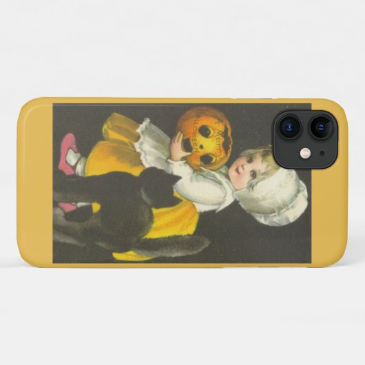 Girl Pumpkin Cat  Halloween Case-Mate iPhone Case (Achterkant (horizontaal))