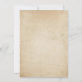 Girl Pumpkin Herfst Baby shower Invitation Gold Kaart (Achterkant)