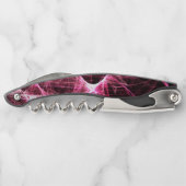 Girl Punk Rock Pink Energy Waves Kurkentrekker (Achterkant)