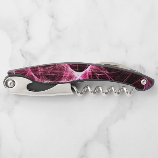 Girl Punk Rock Pink Energy Waves Kurkentrekker (Voorkant)