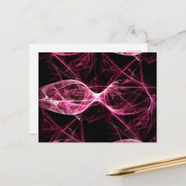 Girl Punk Rock Roze Energy Waves Briefkaart