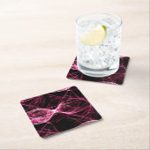 Girl Punk Rock Roze Energy Waves Kartonnen Onderzetters (Insitu)