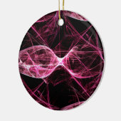 Girl Punk Rock Roze Energy Waves Keramisch Ornament (Links)