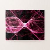 Girl Punk Rock Roze Energy Waves Legpuzzel (Horizontaal)