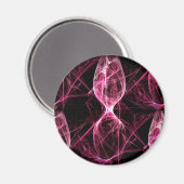 Girl Punk Rock Roze Energy Waves Magneet (Voorkant / Achterkant)