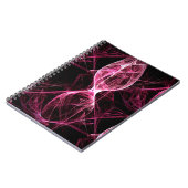 Girl Punk Rock Roze Energy Waves Notitieboek (Linkerzijde)