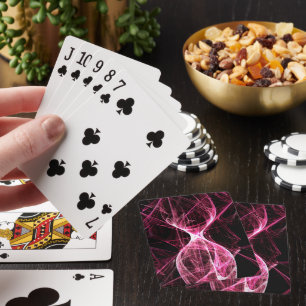 Girl Punk Rock Roze Energy Waves Pokerkaarten