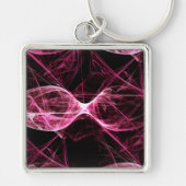 Girl Punk Rock Roze Energy Waves Sleutelhanger (Voorkant)