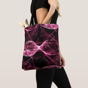 Girl Punk Rock Roze Energy Waves Tote Bag