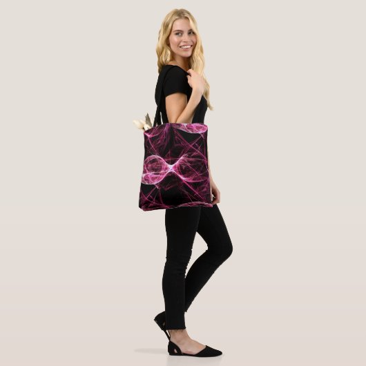 Girl Punk Rock Roze Energy Waves Tote Bag (Op model)