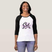 Girl Pwnge Baseball T-shirt (Voorkant volledig)