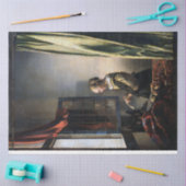 Girl Reading a Letter at an Open Window, Vermeer Tissuepapier (Craft)