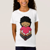 Girl Reading Book T-shirt (Voorkant)