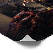 Girl Reading Letter at Open Window door Vermeer Poster (Hoek)