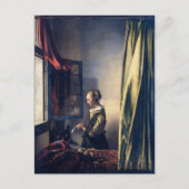 Girl Reading Letter by Open Window | Vermeer | Briefkaart (Voorkant)