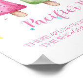 Girl Ready to Pop Baby shower Game Pacifier Hunt Poster (Hoek)