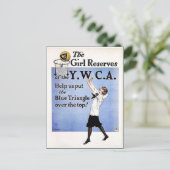 Girl Reserves Briefkaart (Staand voorkant)