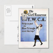 Girl Reserves Briefkaart (Voorkant / Achterkant)