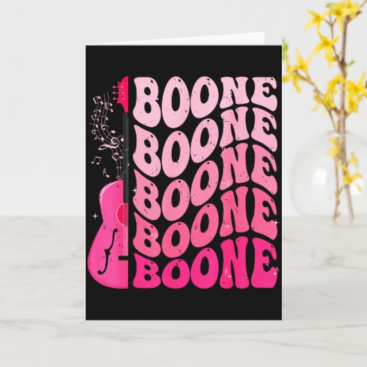 Girl Retro Boone Groovy Flower First Name D 80's  Kaart (Gele Bloem)