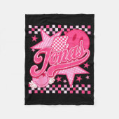 Girl Retro Jonas Groovy Flower First Name D 80's  Fleece Deken (Voorkant)