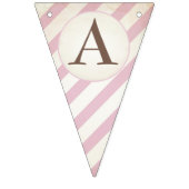 Girl Retro Little Pumpkin Birthday Bunting Vlaggetjes (Derde vlag)