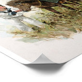 Girl Rides Shetland Pony  Poster (Hoek)