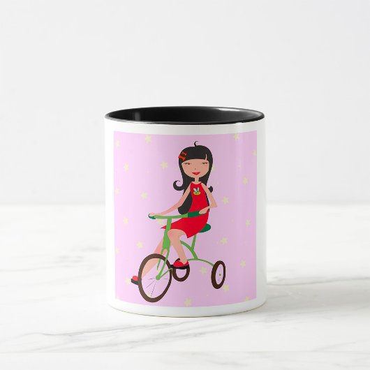 Girl Riding A Bike Mok